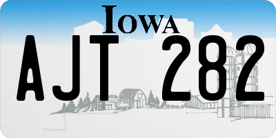 IA license plate AJT282