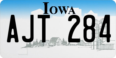 IA license plate AJT284