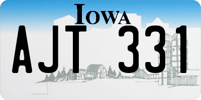 IA license plate AJT331