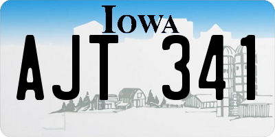 IA license plate AJT341