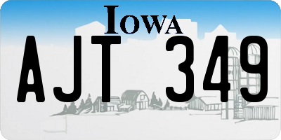 IA license plate AJT349