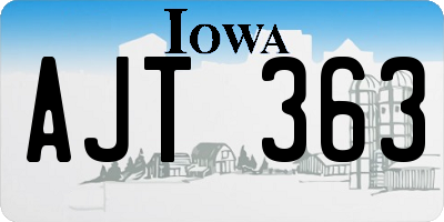 IA license plate AJT363