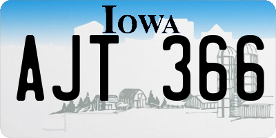 IA license plate AJT366