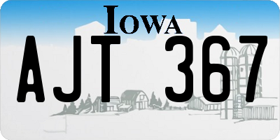 IA license plate AJT367