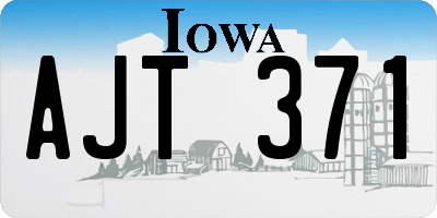 IA license plate AJT371