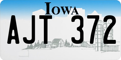IA license plate AJT372