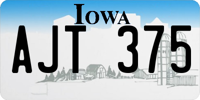 IA license plate AJT375