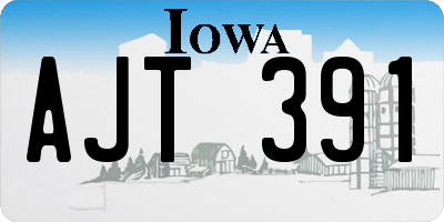 IA license plate AJT391