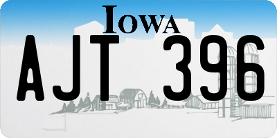 IA license plate AJT396