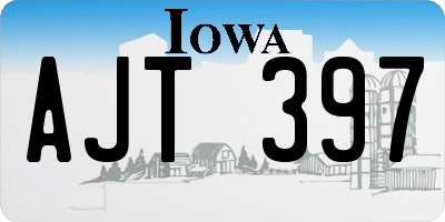 IA license plate AJT397