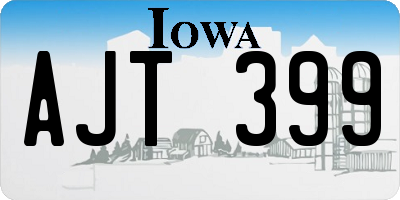 IA license plate AJT399