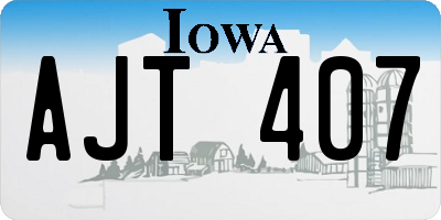 IA license plate AJT407