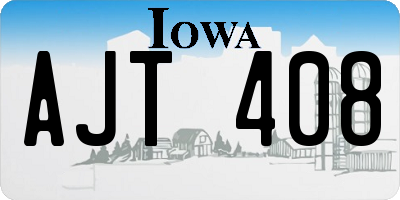 IA license plate AJT408