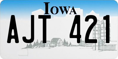 IA license plate AJT421
