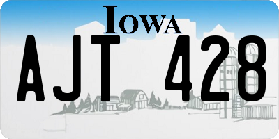 IA license plate AJT428