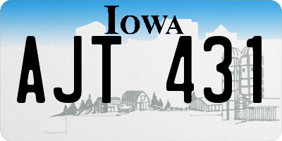 IA license plate AJT431