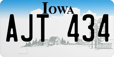 IA license plate AJT434