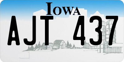 IA license plate AJT437