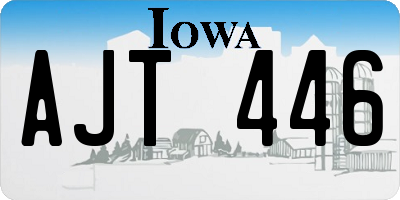 IA license plate AJT446