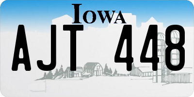IA license plate AJT448