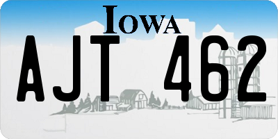 IA license plate AJT462