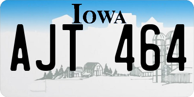 IA license plate AJT464