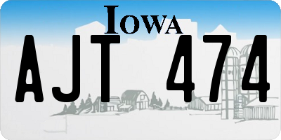 IA license plate AJT474