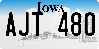 IA license plate AJT480