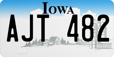 IA license plate AJT482