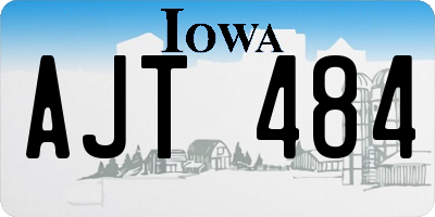 IA license plate AJT484