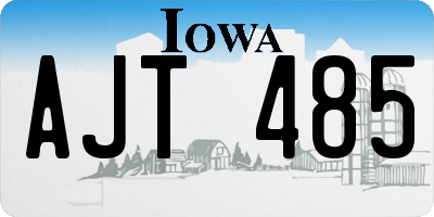 IA license plate AJT485