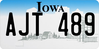 IA license plate AJT489