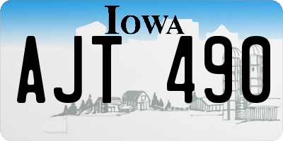 IA license plate AJT490