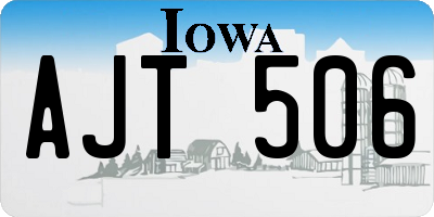 IA license plate AJT506
