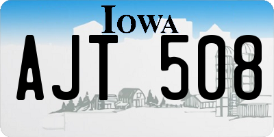 IA license plate AJT508