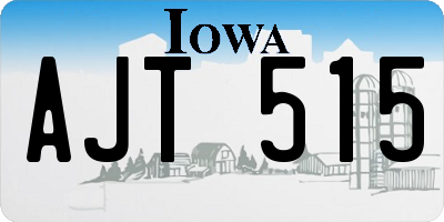 IA license plate AJT515