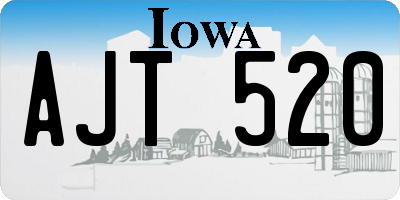 IA license plate AJT520