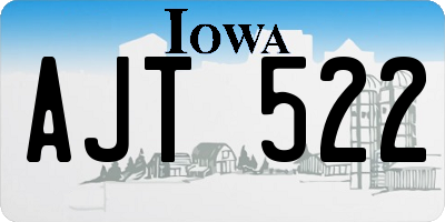 IA license plate AJT522