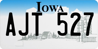 IA license plate AJT527