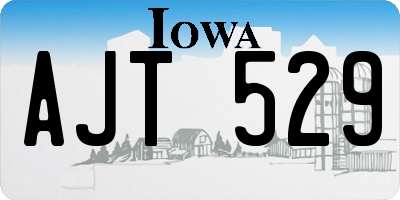 IA license plate AJT529