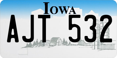 IA license plate AJT532