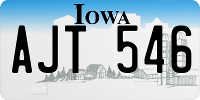 IA license plate AJT546
