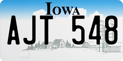 IA license plate AJT548