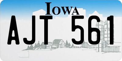 IA license plate AJT561