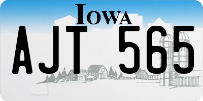 IA license plate AJT565