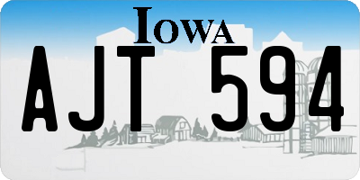 IA license plate AJT594