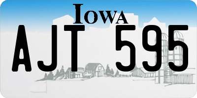 IA license plate AJT595
