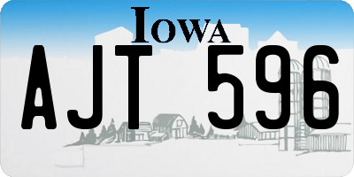 IA license plate AJT596