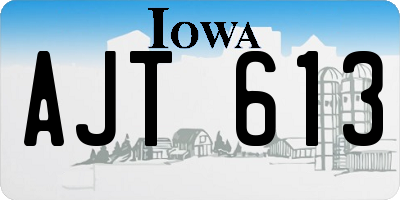 IA license plate AJT613