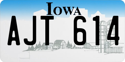IA license plate AJT614